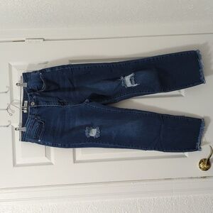 Dark Denim Distressed Jeans